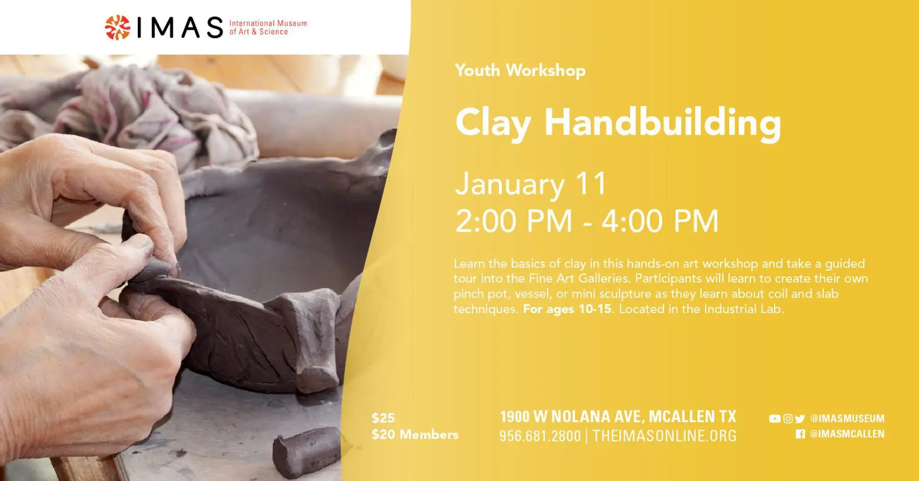 Clay Handbuilding for Kids